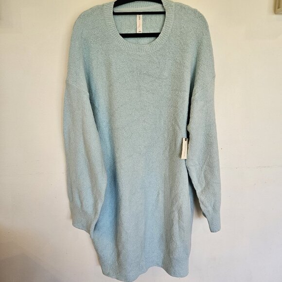 Daily Practice by Anthropologie Long Sleeve Sweater Dress Sky Blue NWT Large - Picture 2 of 10